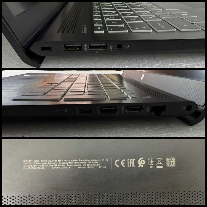 Ноутбук HP Pavilion Power 15(CB006UR) i5 7300HQ 12ГБ ОЗУ GTX 1050 SSD