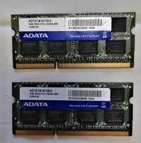 Оперативная память Adata 2GB DDR3 2RX8PC3-10600S-999- 2 планки
