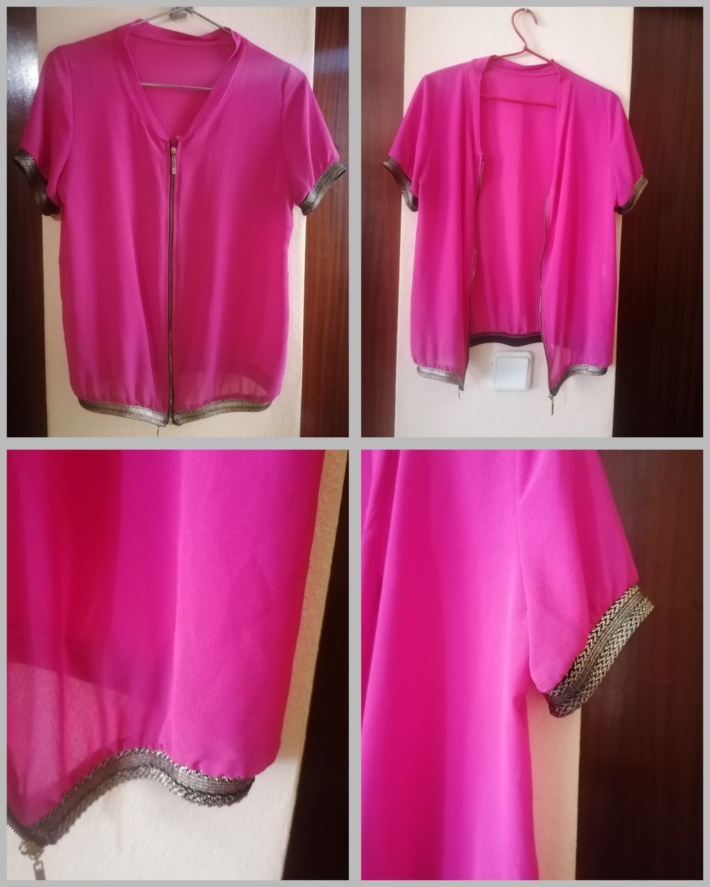 Gilet tule transparente