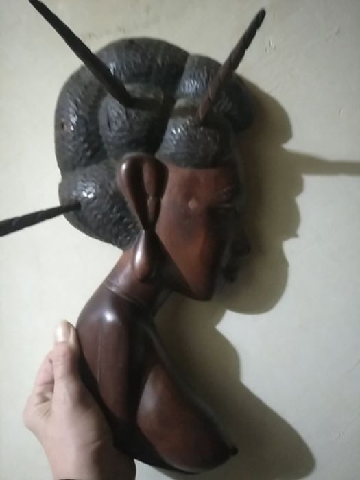 Барельеф из африки ручная работа железное дерево