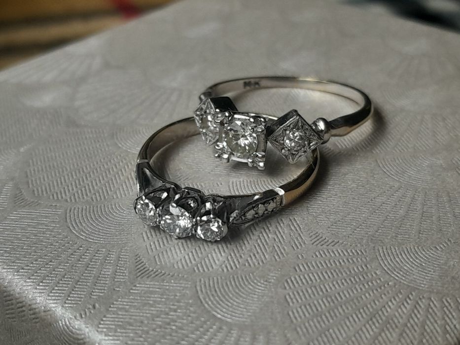 Pierścionek super cena Brylanty 0.44ct Złoto 585 WYCENA