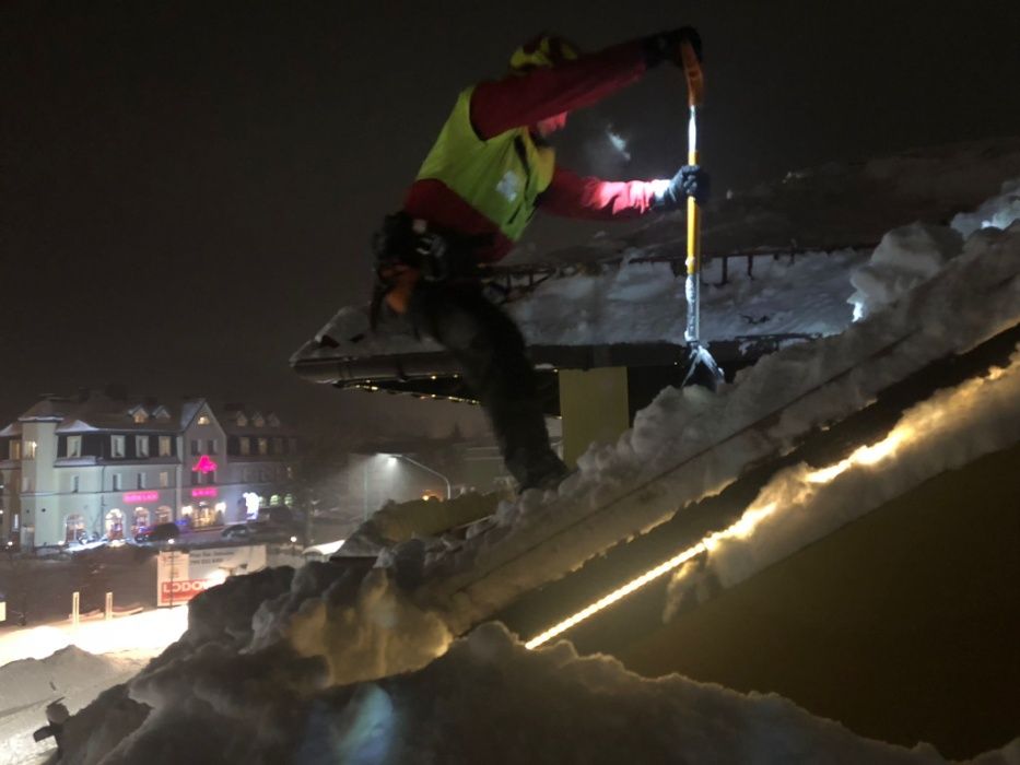 ODŚNIEŻANIE DACHÓW 24/7 usuwanie sopli, odśnieżanie dachu