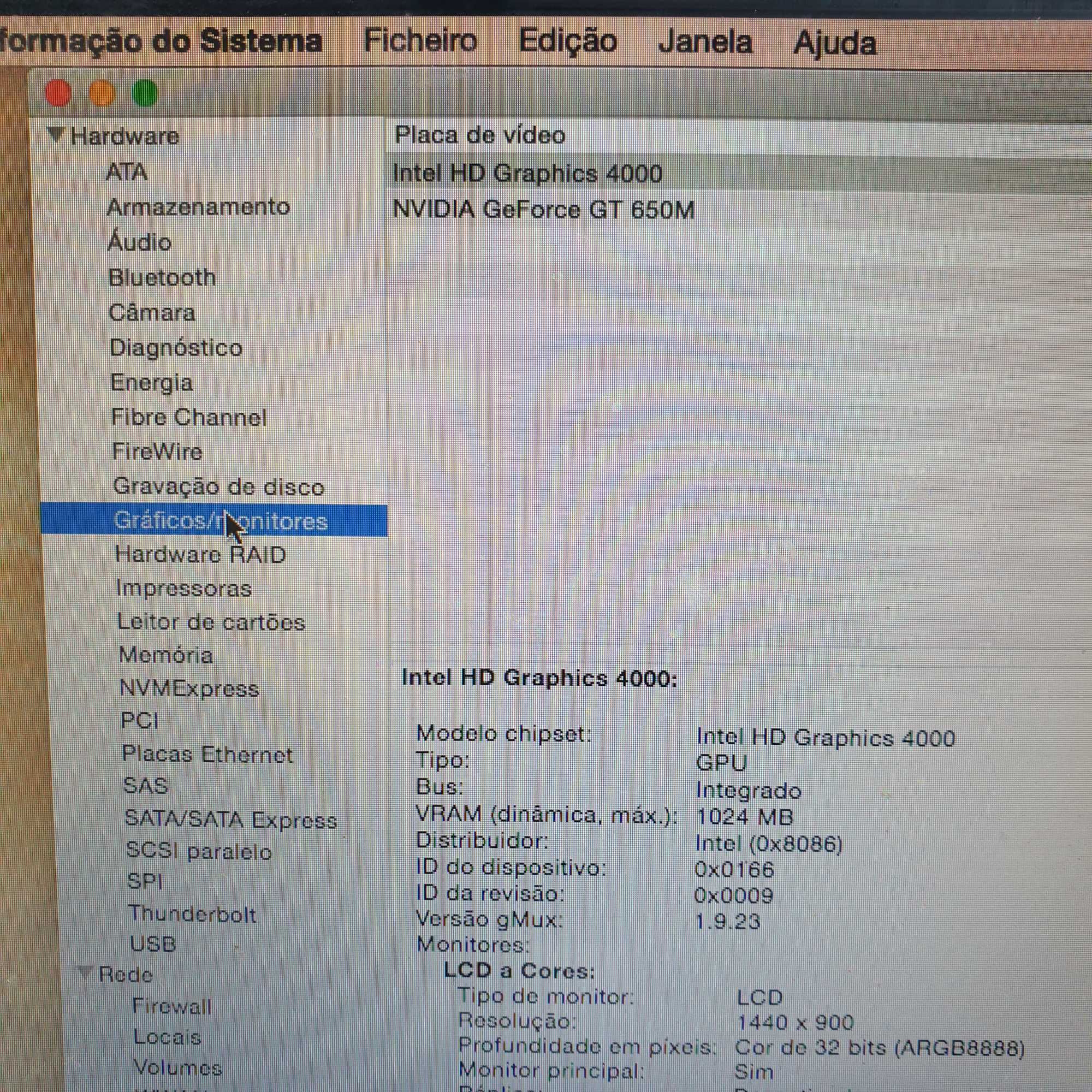 Motherboard macbook  pro A1286 / 2012 processador i7 2,6ghz de 15"