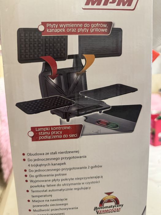 Гриль бутербродниця вафельниця MPM
