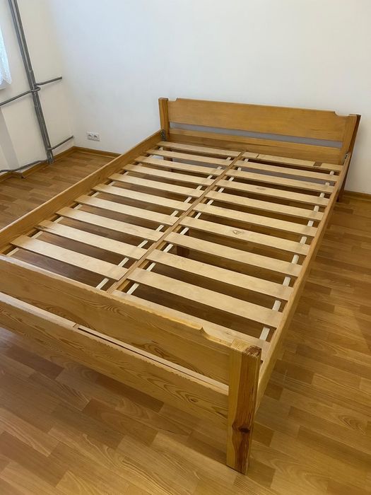 Łóżko drewniane (na materac 210×150cm)