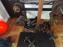 Discos de ferro para musculação