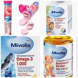 Шипучі вітаміни Mivolis 20шт Німеччина
