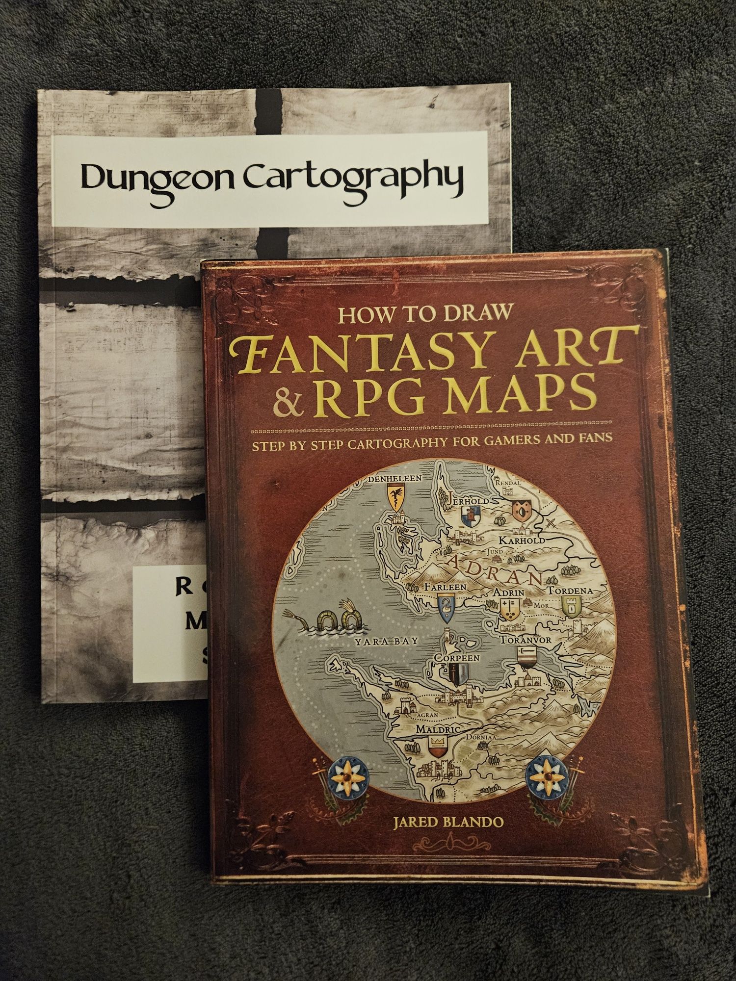 [NEW] How to Draw Fantasy Art & RPG Maps, Jared Blando + map sheets