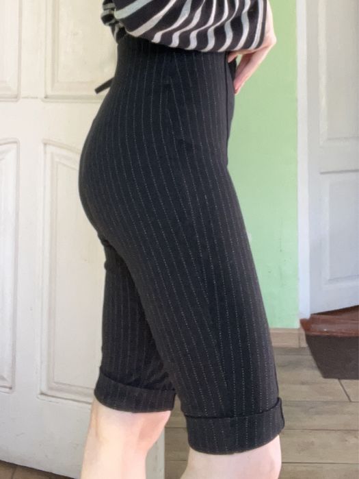 велосипедки XS // чорні в полоску