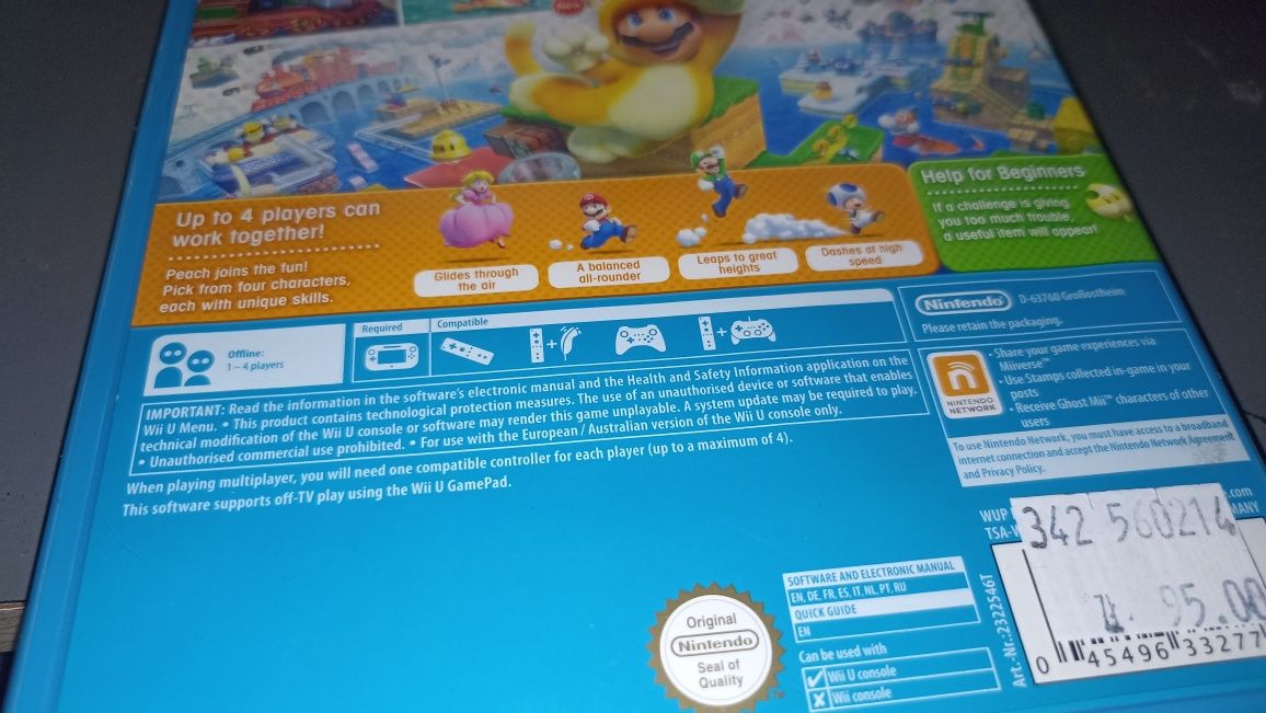 Super Mario 3D World Nintendo Wii U bez rys możliwa zamiana SKLEP