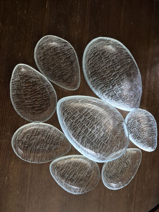 Vintage PRL Salaterki, śledziówki Huta Ząbkowice Igloo 8 szt.