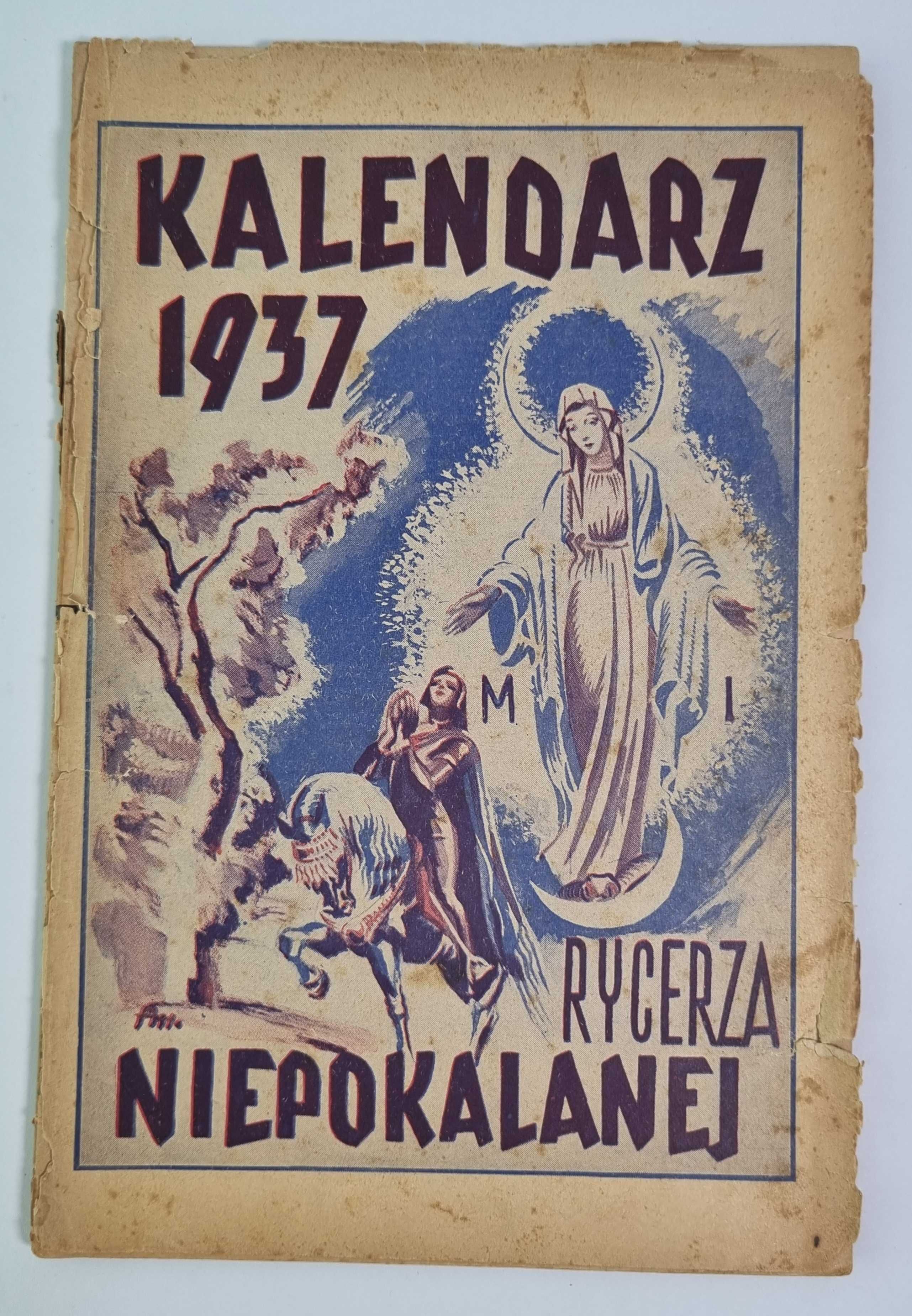 Kalendarz Rycerza Niepokalanej  1937
