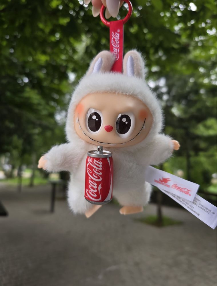 Лабубу Coca Cola м'яка  іграшка брелок