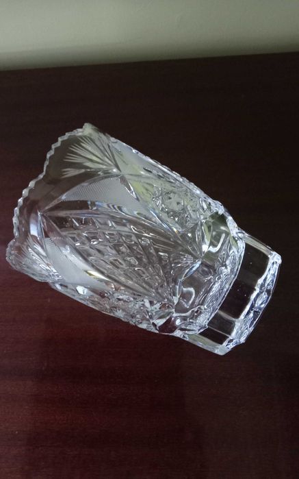 Ваза хрусталь алмазное  гранение СССР
