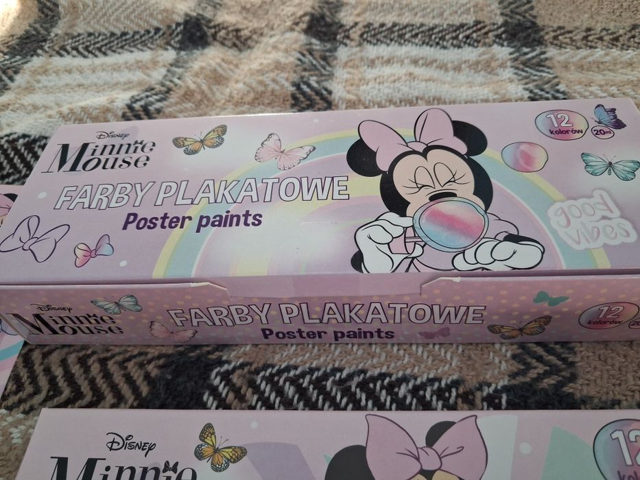 MEGA wyprzedaż! Myszka Minnie zestaw flamastry klej farby plastelina