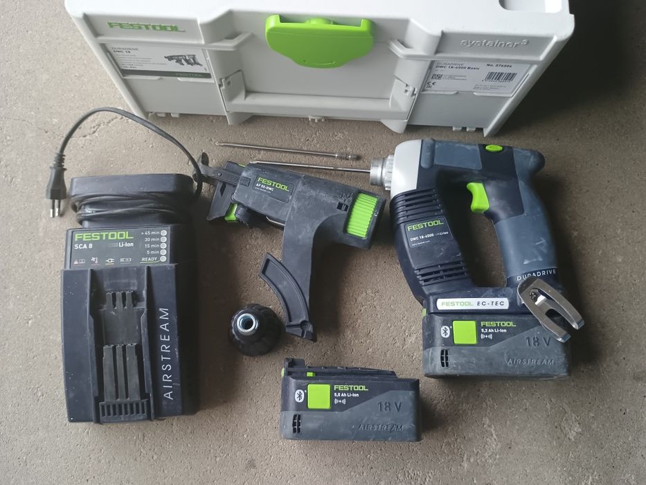 Wkrętarka taśmowa Festool DWC 18-4500 Aku 5,2 ah  Ład SCA 8