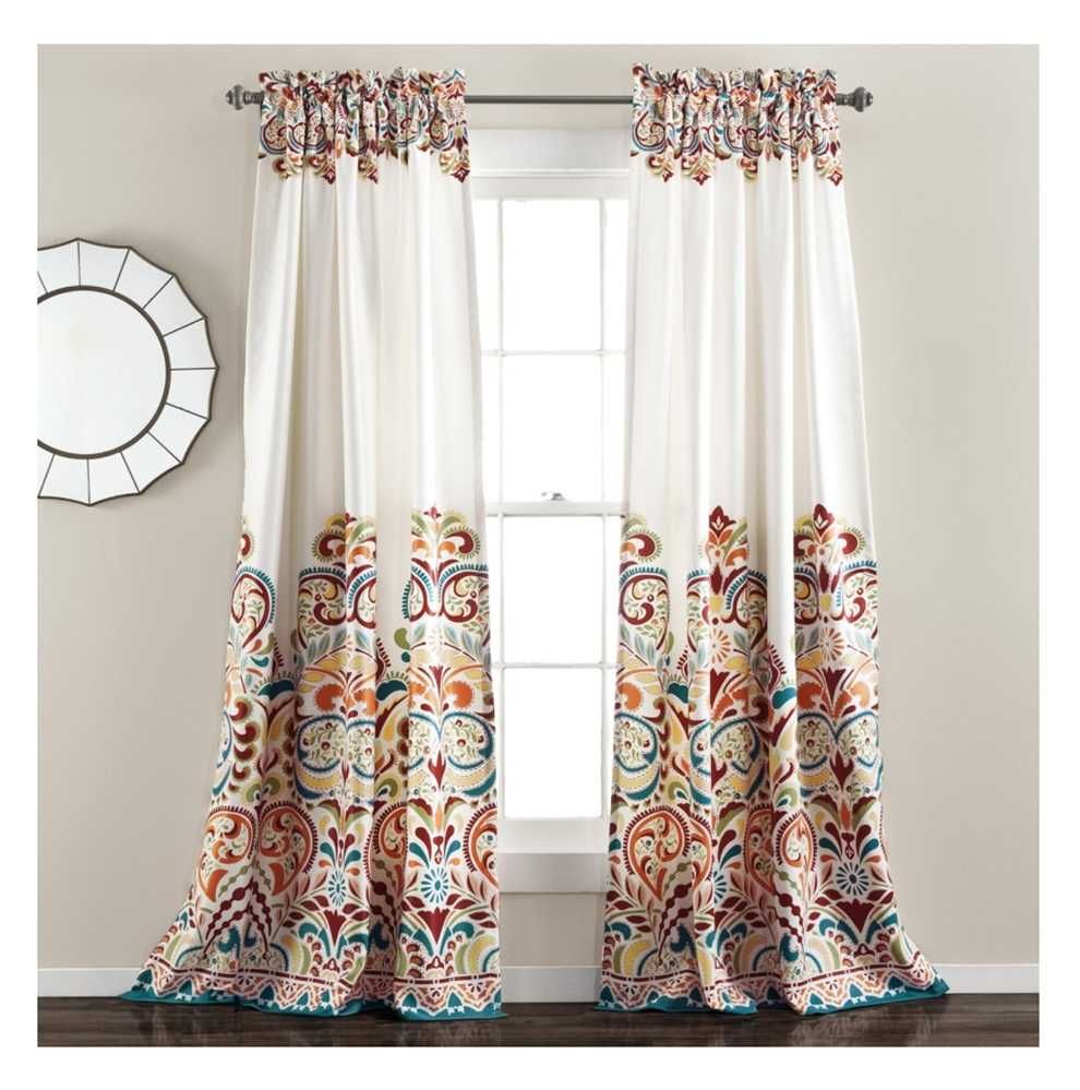 Lush Decor 2 cortinas com estampados (1580)