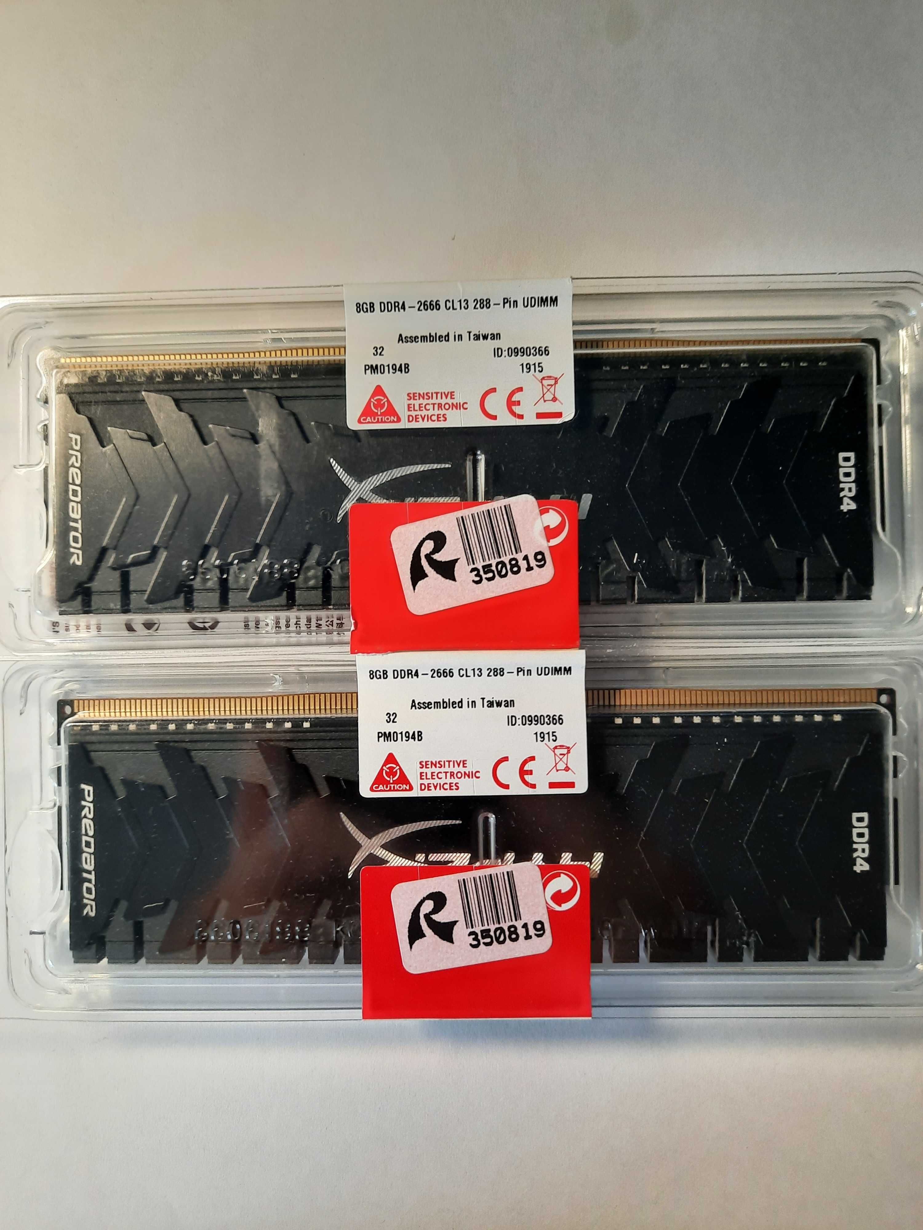 Модуль Пам'яті HyperX Predator 16 ГБ (2×8 ГБ) DDR4 2666 MHz