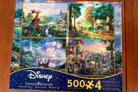 2x PUZZLE NOWE Ravensburger + Disney 500el 1000el