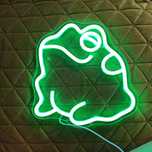 Neon lampka żaba