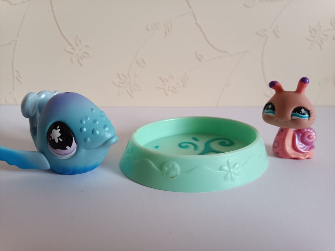 Figurki LPS    WIELORYB #824    ŚLIMAK #823   UNIKAT littlest pet shop