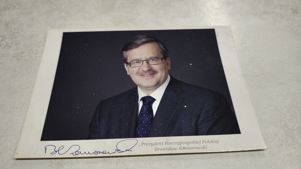 Bronisław Komorowski. Autograf