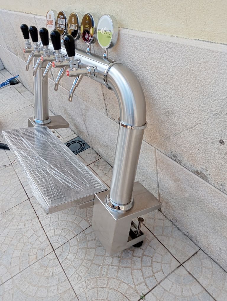 Coluna de cerveja 5 torneiras