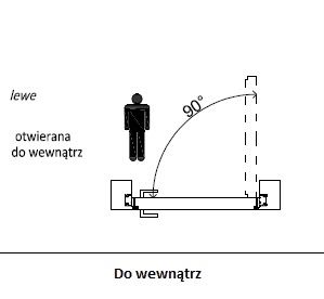 Drzwi ukryte LEWE 70 cm WEWNETRZNE