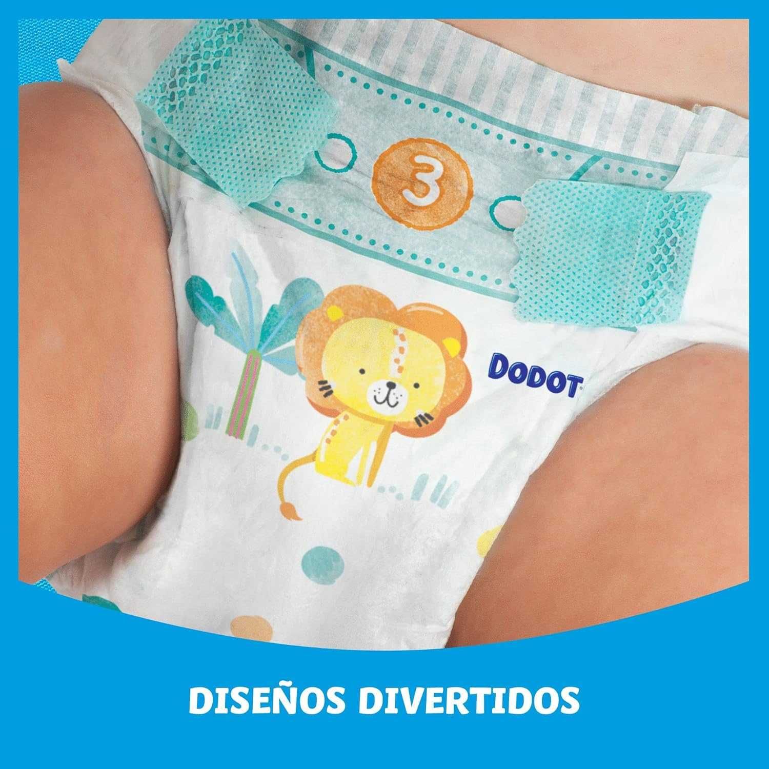 Dodot - Fraldas Bebé Seco T3 6-10 Kg com 176 Unidades