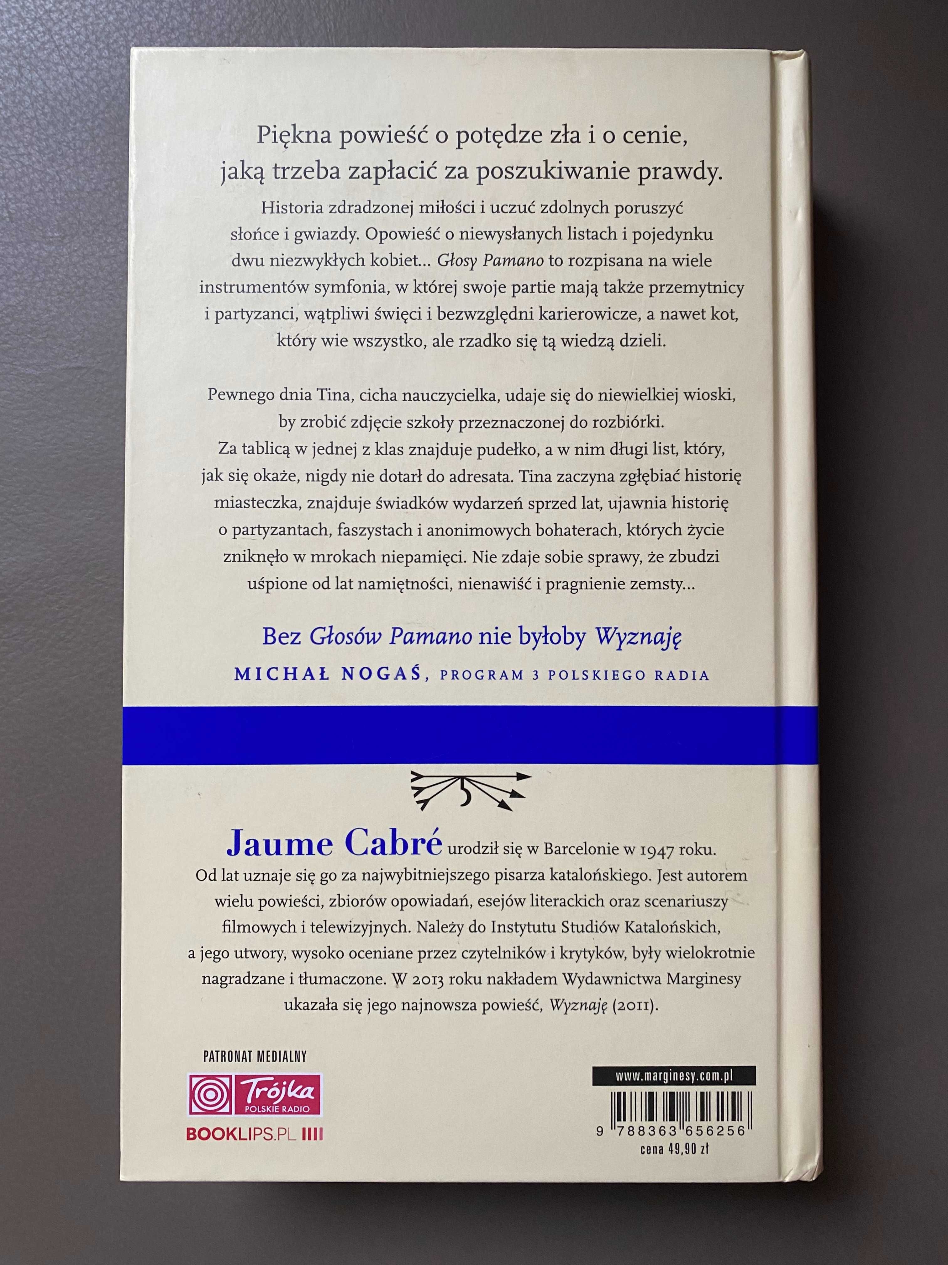 NOWA książka Jaume Cabré - "Głosy Pamano"