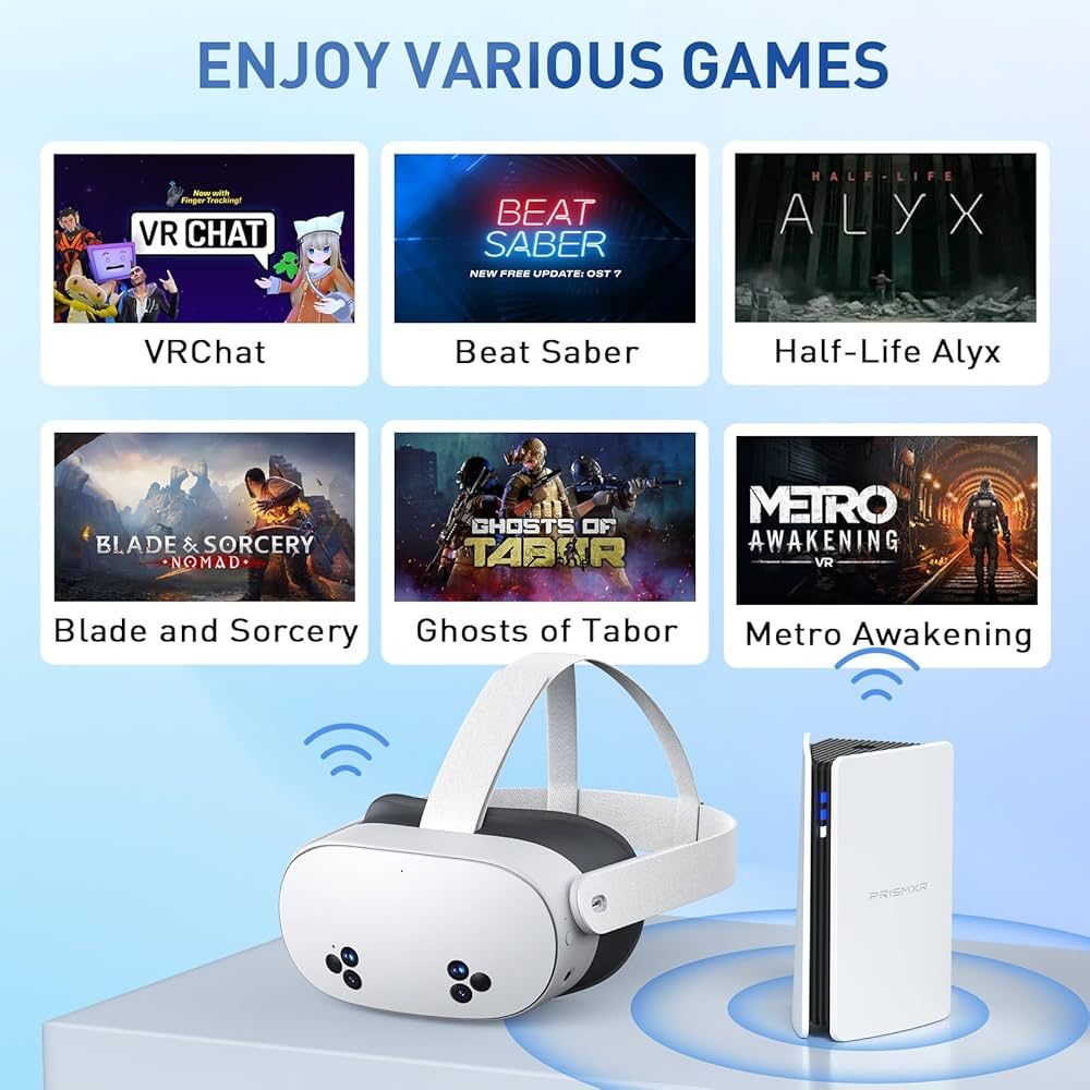PRISMXR PC-VR Streaming Link, бездротовий стабільний