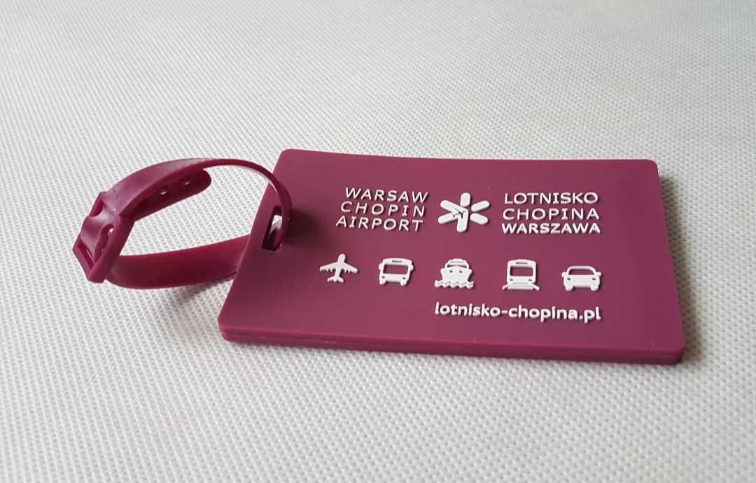 3x Zawieszka na bagaż identyfikator Warszawa