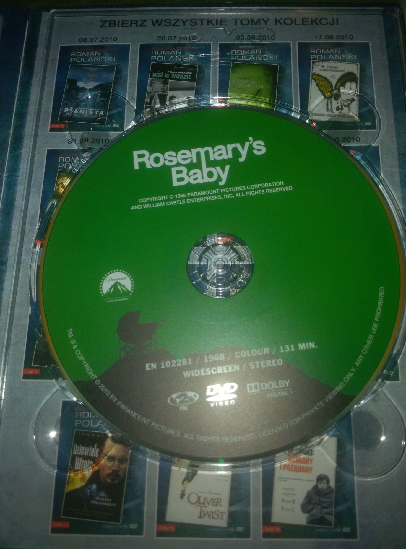 DZIECKO ROSEMARY dvd z książką nowa bez folii