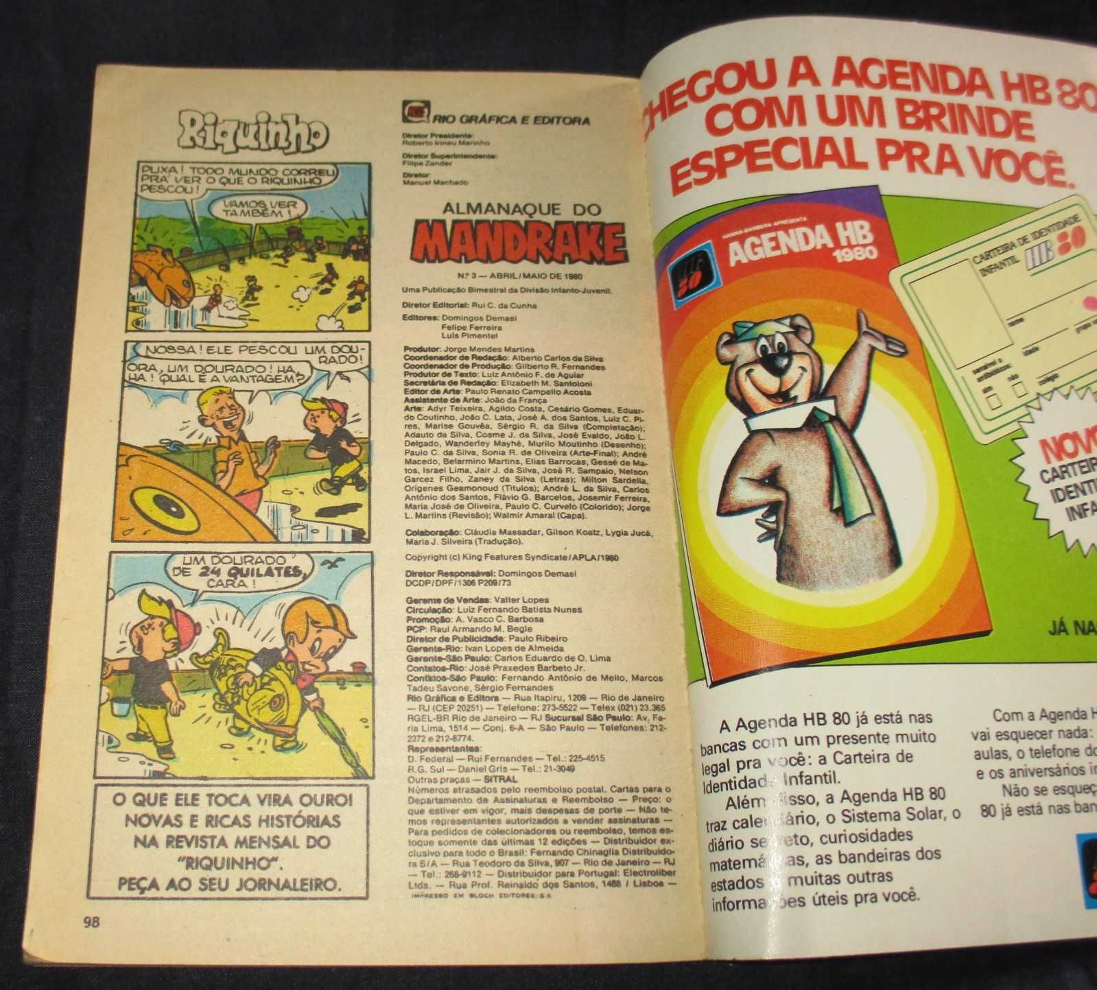 Livro BD Almanaque do Mandrake nº 3 Nas Presas do Cobra!