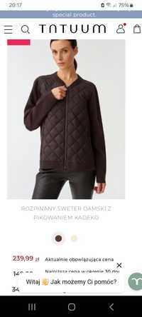 Sweter  rozpinany XL Tatuum