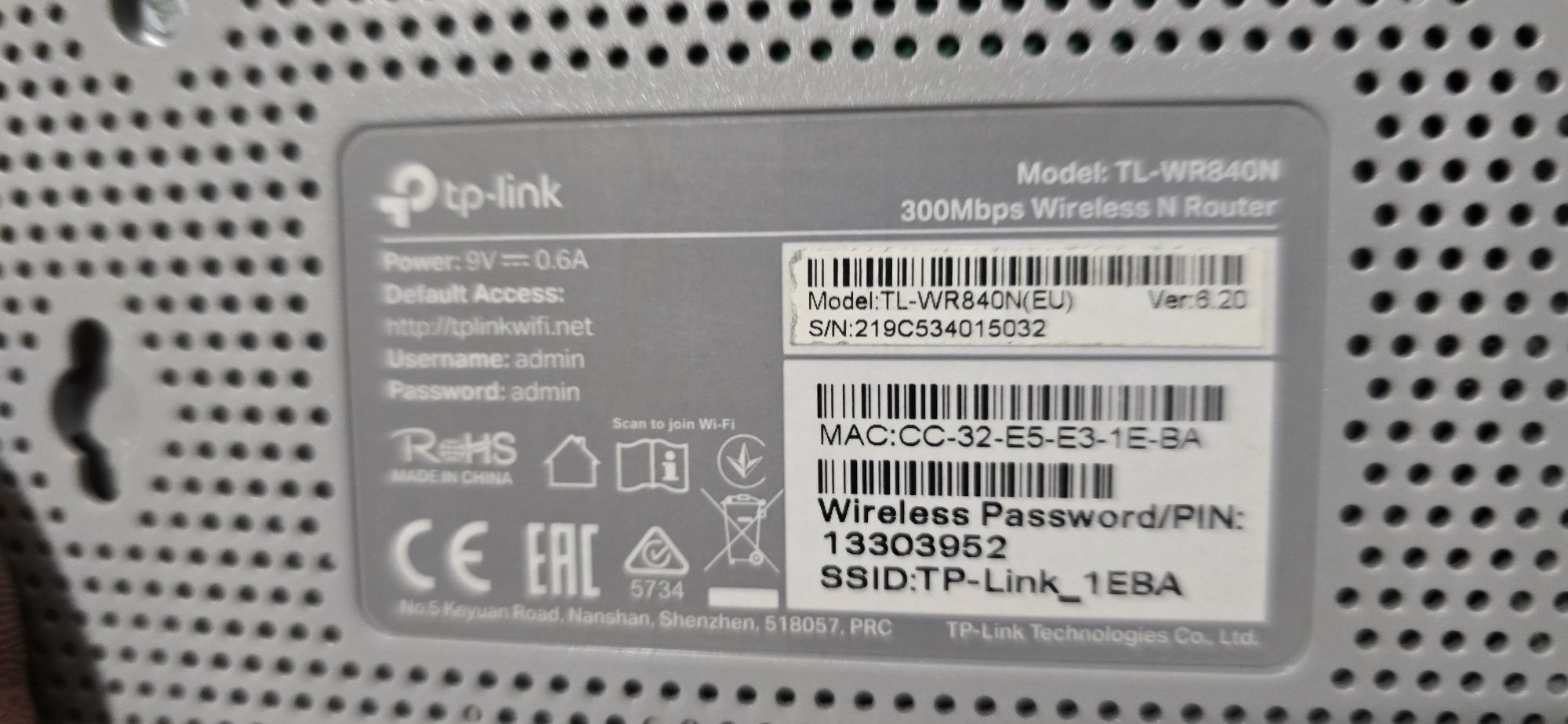 Router TP-LINK TL-WR840N