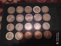 Монеты евро номинал 1 и 2 евро