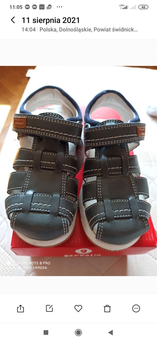 NOWE sandały  GARVALIN Buty j EMEL 25 skórzane