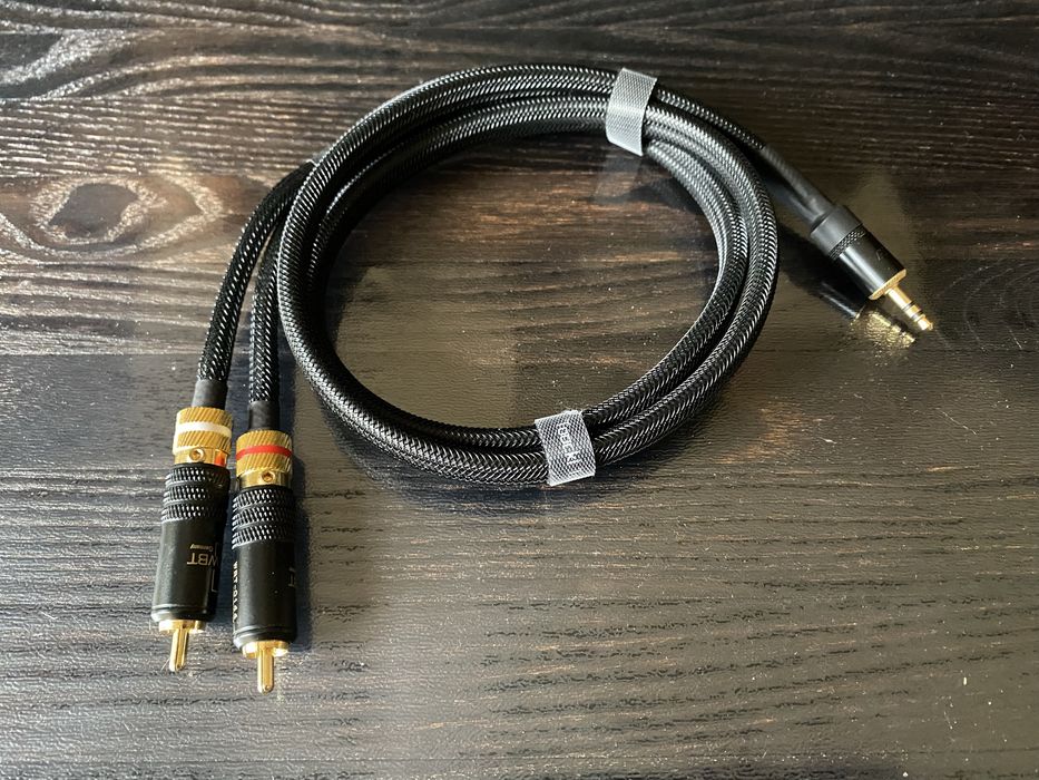 Инсертный кабель 2 RCA - 3.5 mini Jack, Din5, Jack 6.3 hi-fi кабель