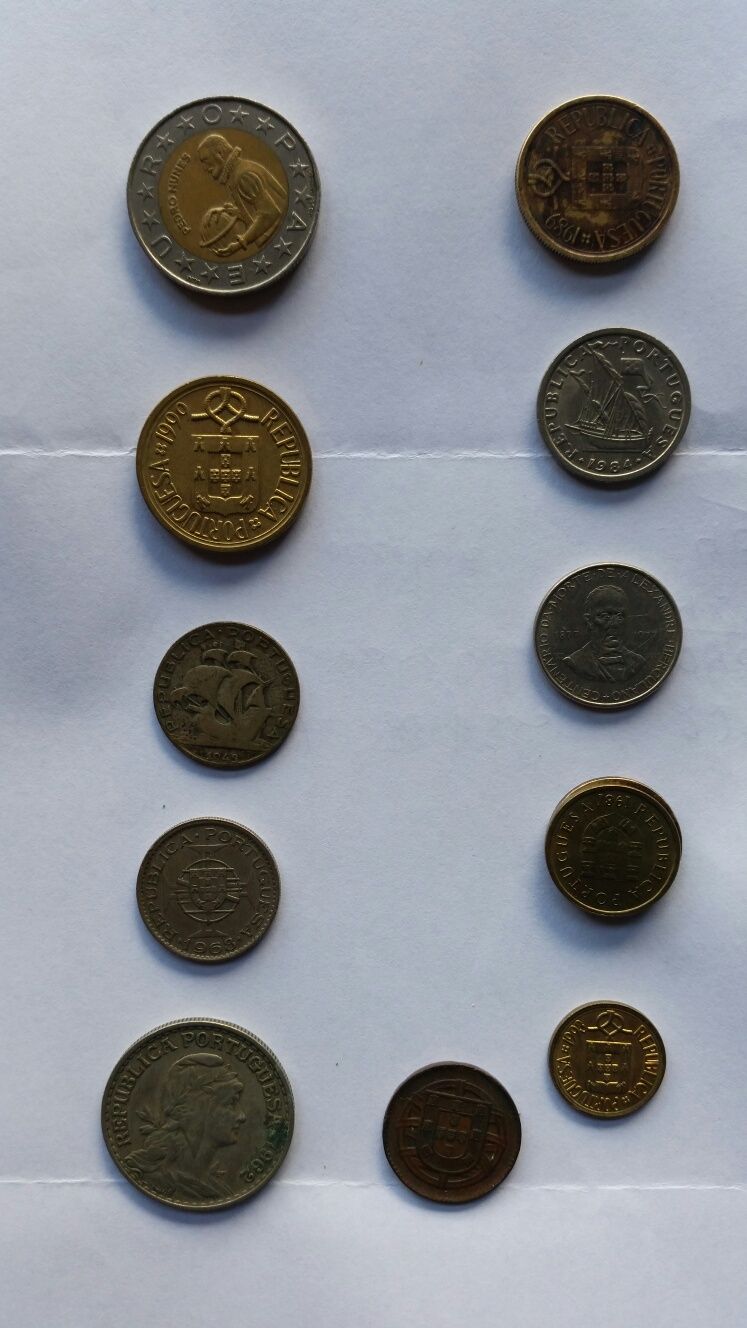Lote de moedas portuguesas antigas
