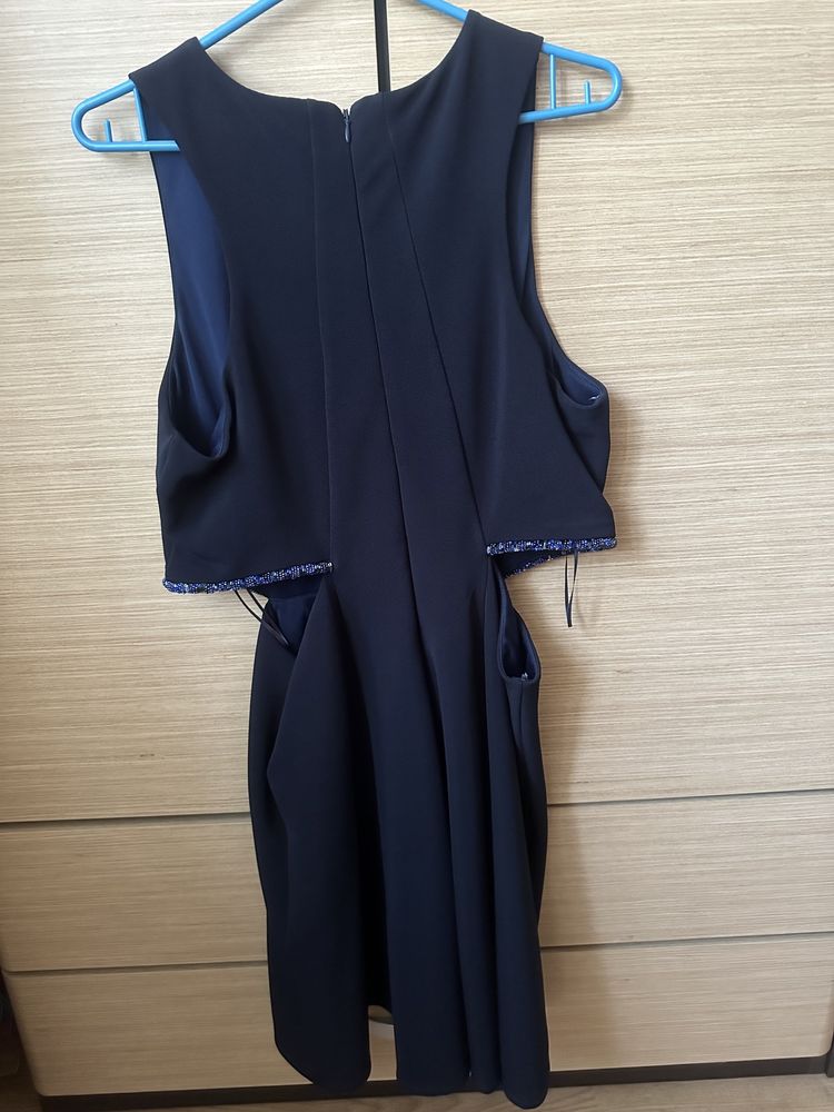 Topshop sukienka z wycięciami po bokach ozdobne kamyki rozm.44 XXL