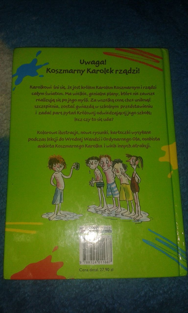 Książka koszmarny karolek rządzi porządnie