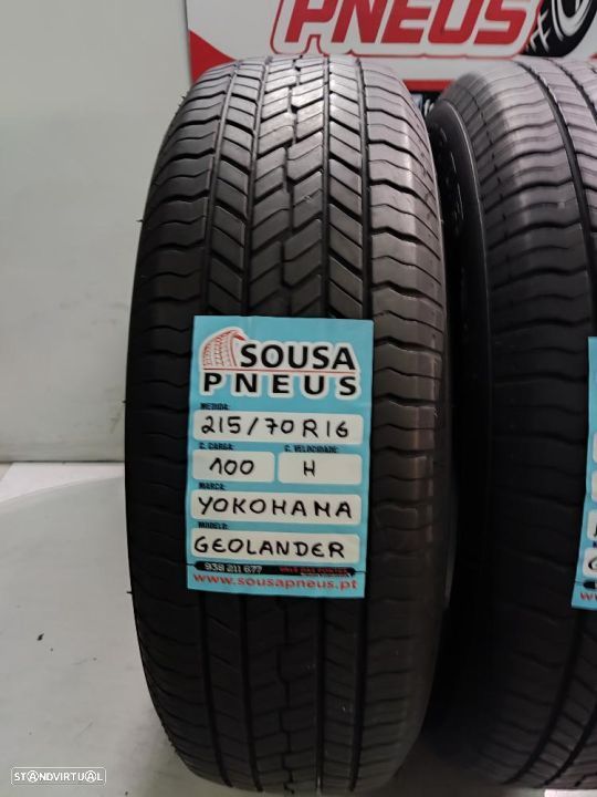 2 pneus semi novos 215-70r16 yokohama - oferta dos portes 110 EUROS