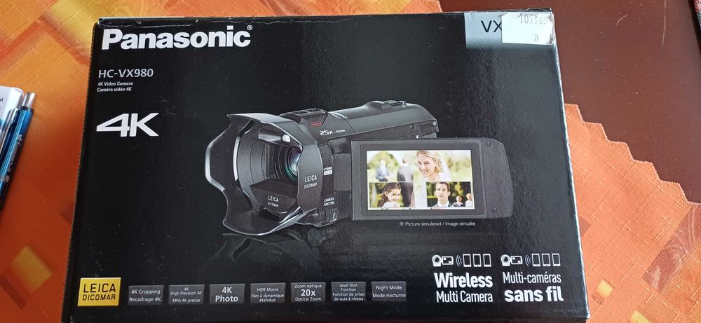 Kamera 4K Panasonic  HC-VX 980