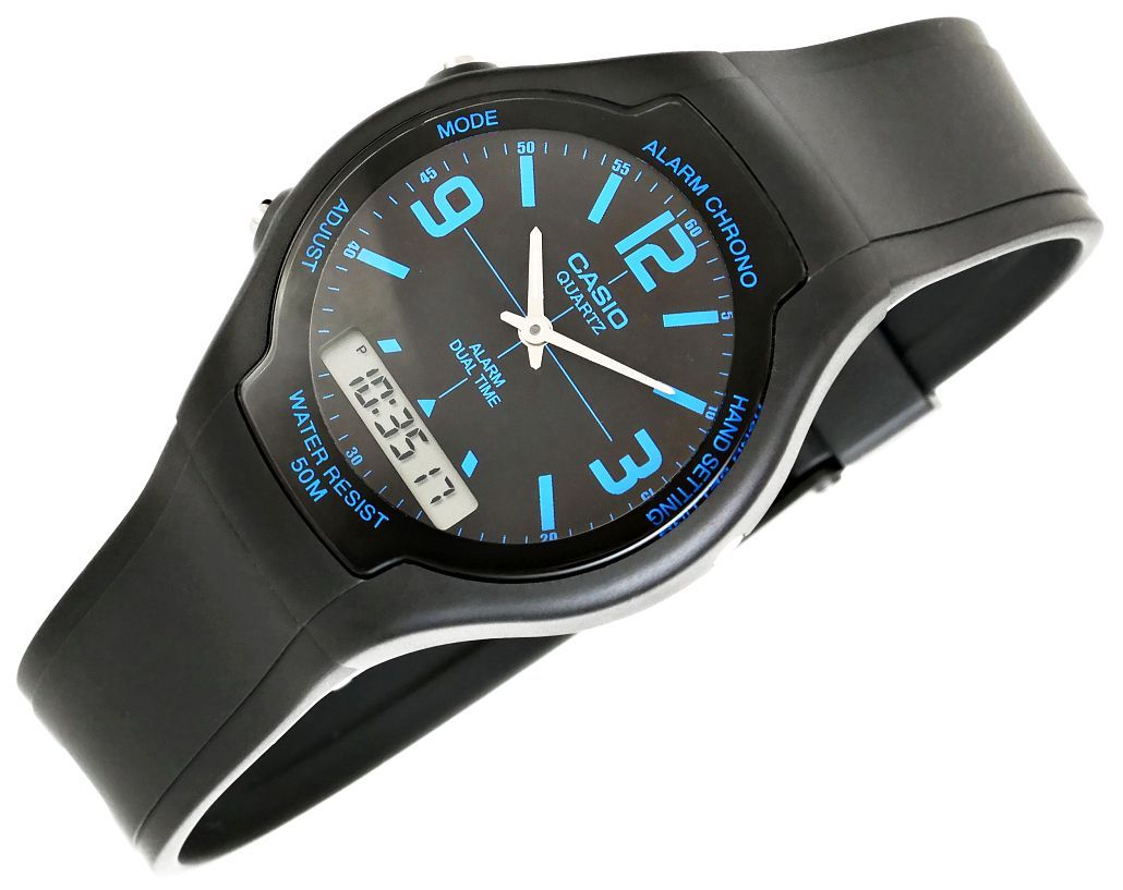 zegarek damski casio aw-90h-2bvdf + box