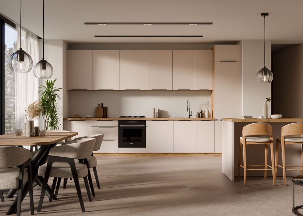 Meble kuchenne, zestaw mebli kuchennych, kuchnia KASZMIR/dąb SALVA.