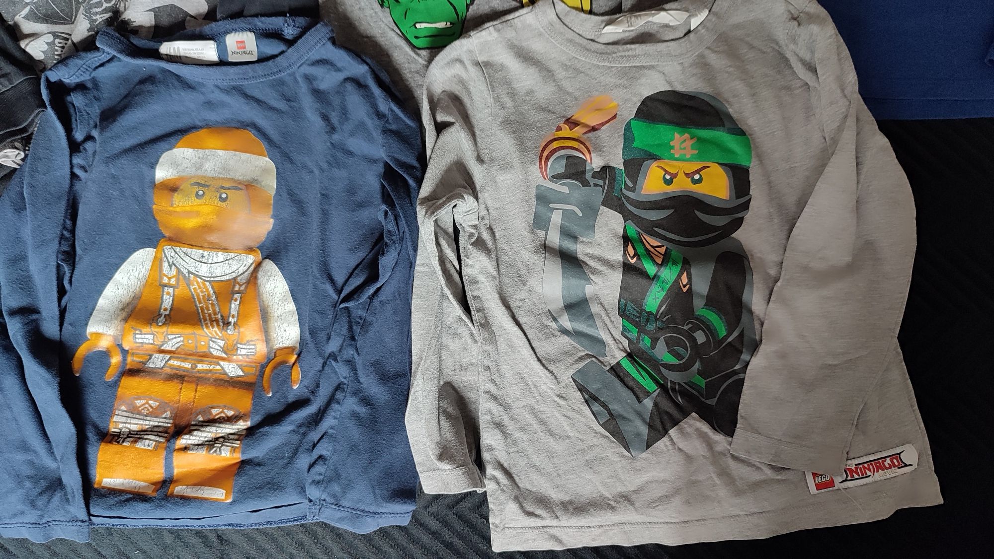 Bluzki koszulki LEGO Spiderman Batman Hulk Avengers długi rękaw zestaw