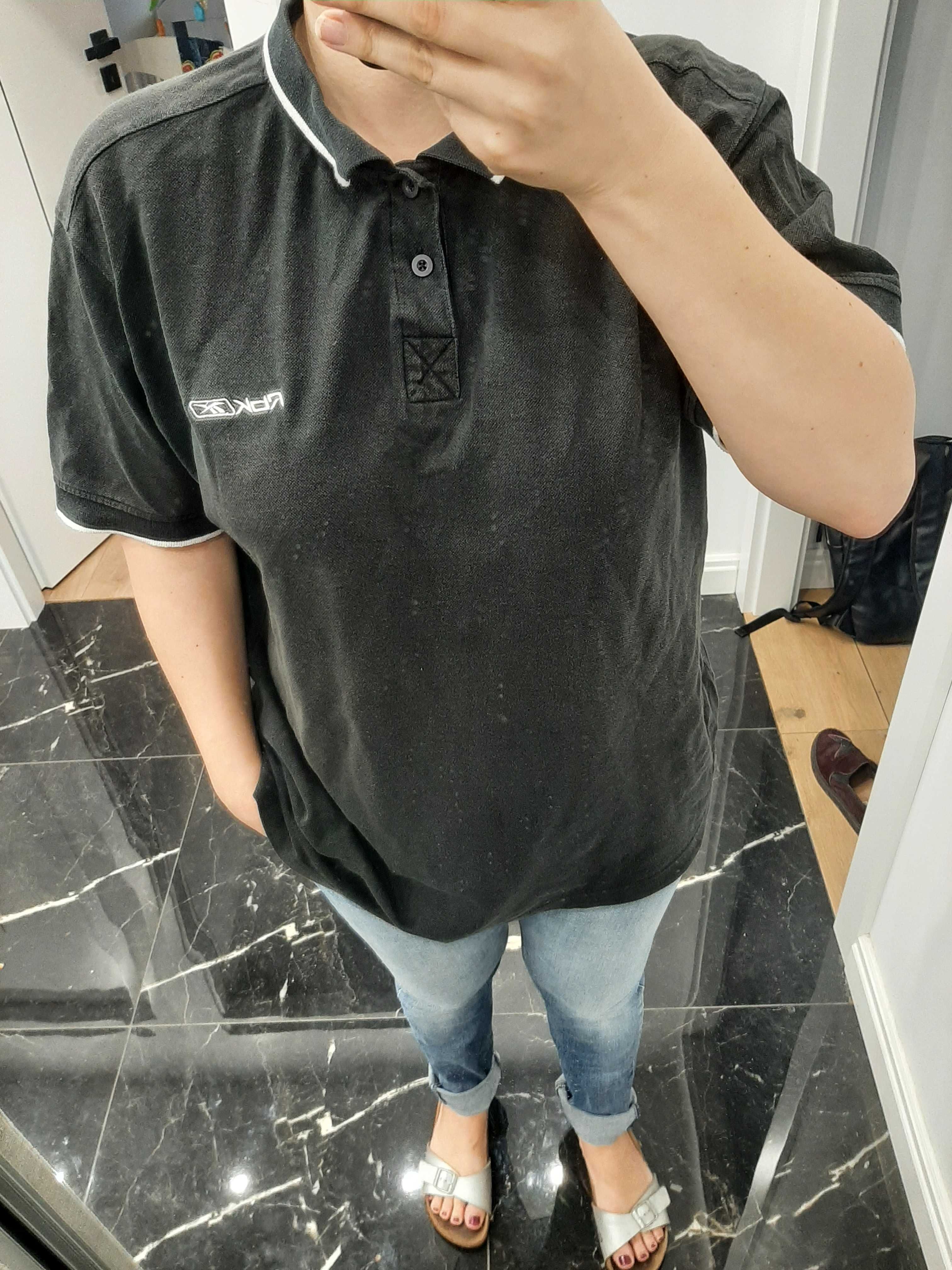 Koszulka tshirt unisex sportowa oldschool y2k Reebok oversize bawełna