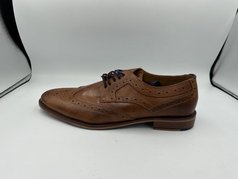 Półbuty męskie wizytowe River Island 43 skóra naturalna