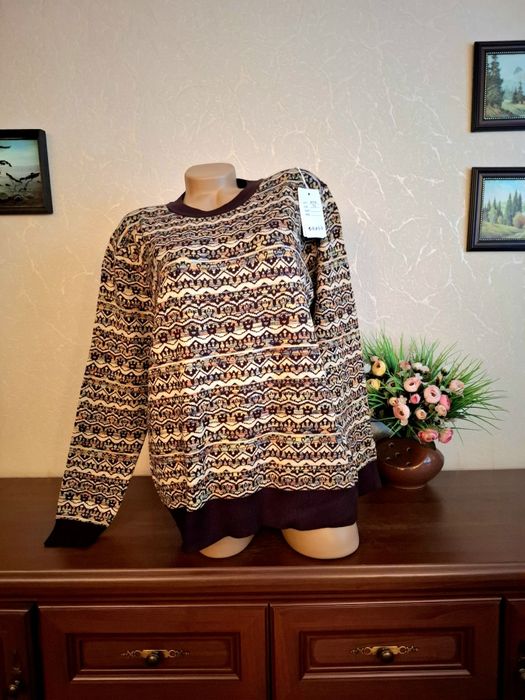 Свитер кофта шикарный тёплый 48-58р